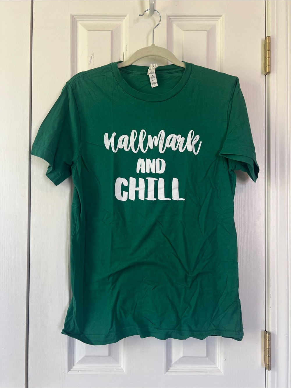 Bella Canvas Green "Hallmark and Chill" Short Sleeve Tee